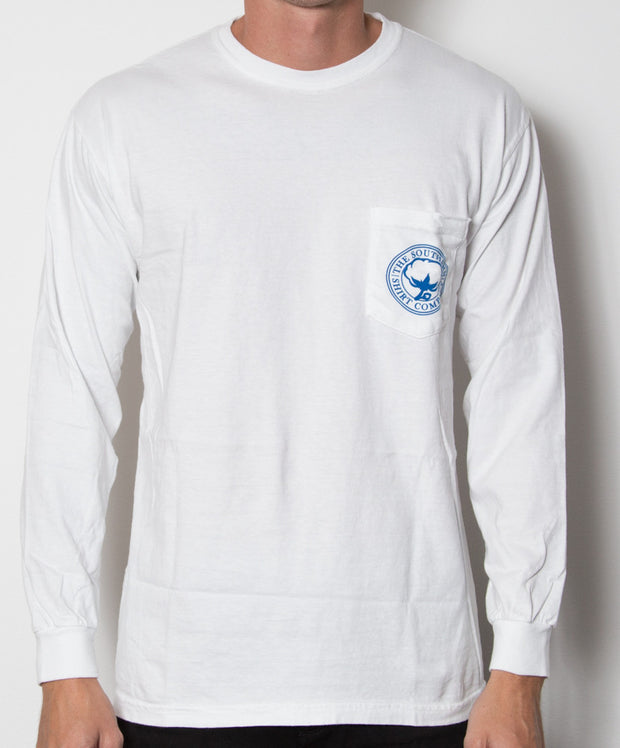 Southern Shirt Co. - Nautical Rope Long Sleeve - White Front