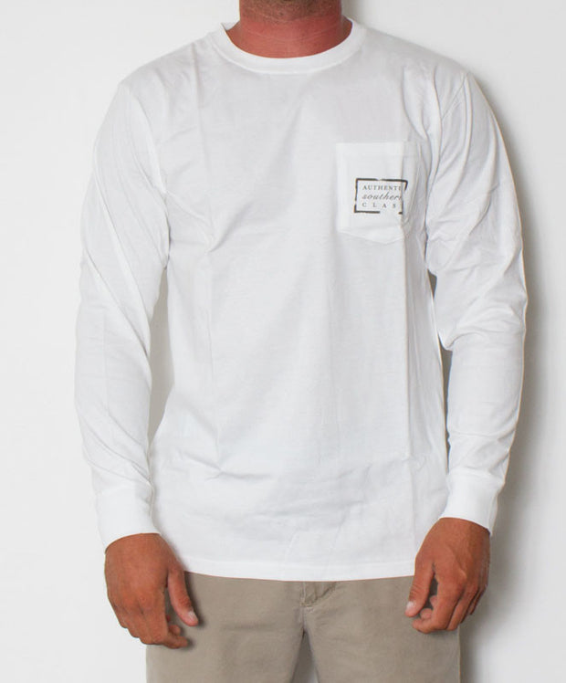 Southern Marsh - Authentic Long Sleeve White Front