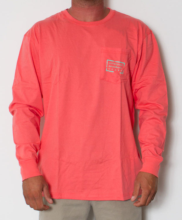 Southern Marsh - Authentic Long Sleeve Coral Front