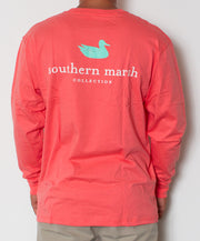 Southern Marsh - Authentic Long Sleeve Coral Back