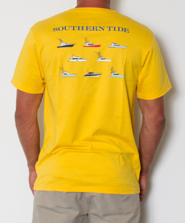 Southern Tide - Yacht T-Shirt Golden Sun Back