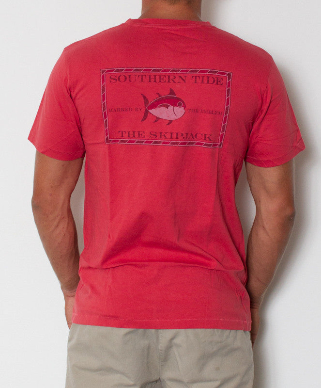 Southern Tide - Vintage Skipjack T-Shirt Antifouling Red Back