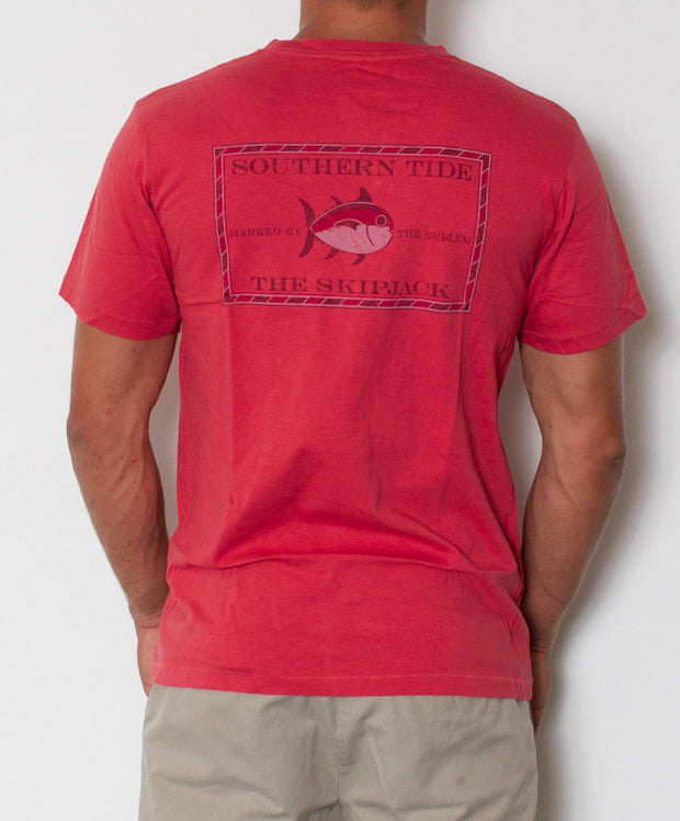 Southern Tide - Vintage Skipjack T-Shirt Antifouling Red Back