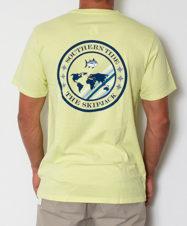 Southern Tide - Skipjack World T-Shirt Tropical Lime Back