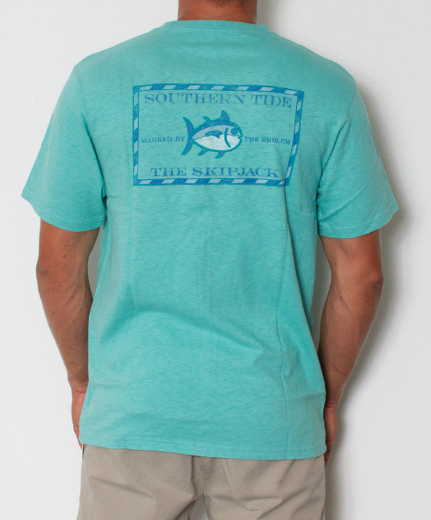 Southern Tide - Original Skipjack Slub T-Shirt Haint Blue Back