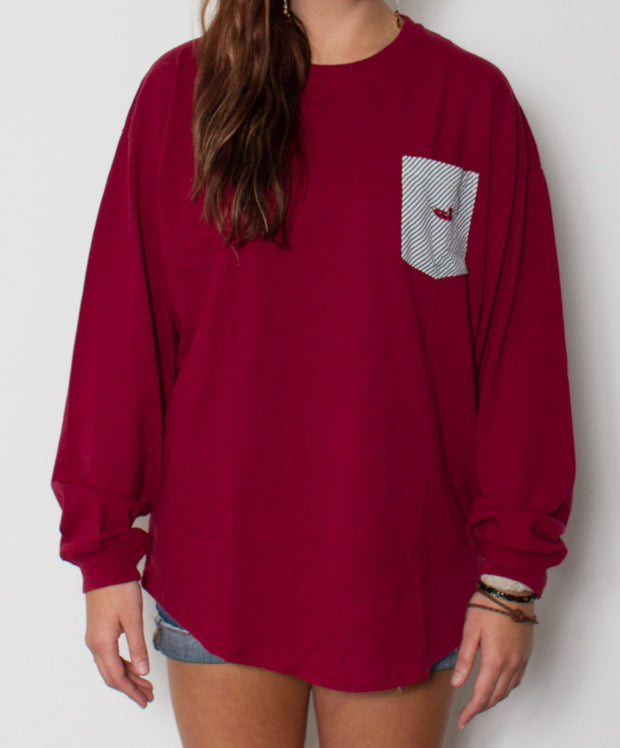Southern Marsh - Rebecca Jersey Maroon/Black Front