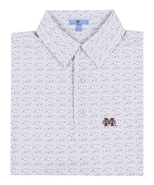 GenTeal - Mississippi State Brr Printed Tailgate Polo