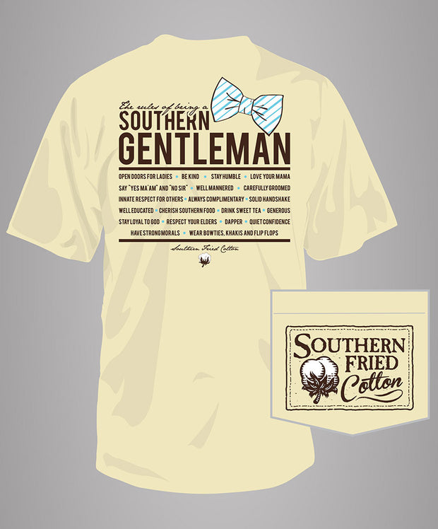 Southern Fried Cotton - Southern Gentleman S/S Pocket Tee - Banana