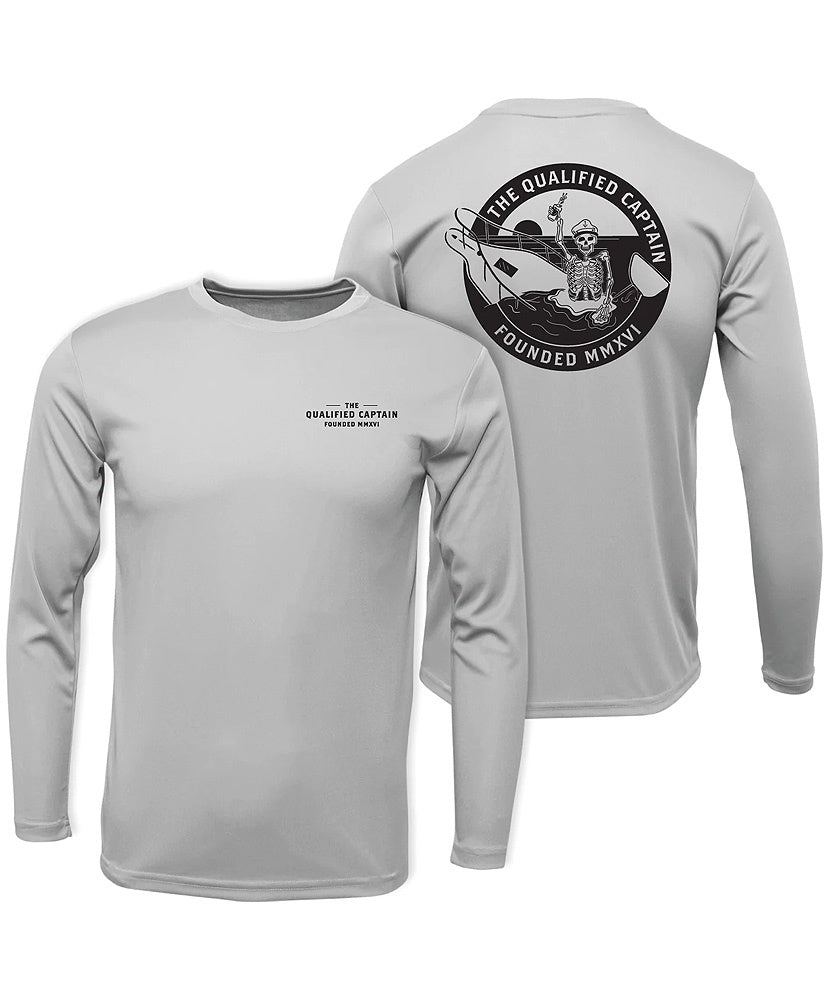 Qualified Captain - Skeleton Performance Crew LS Tee