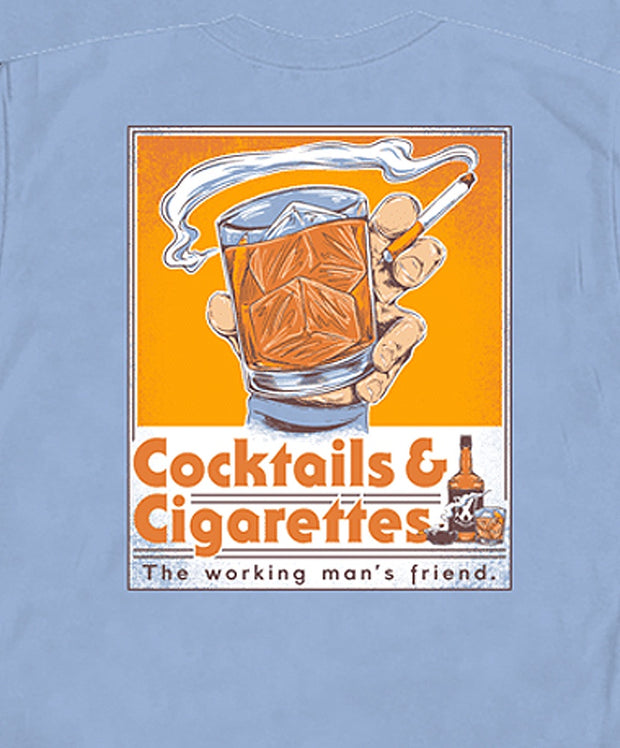 Old Row - Cocktails And Cigarettes Pocket Tee