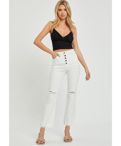 Bailey High Rise Ankle Straight Jeans
