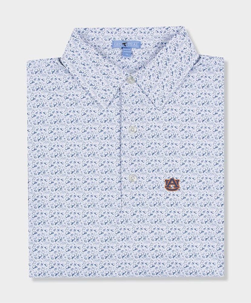 GenTeal - Auburn Brr Printed Tailgate Polo