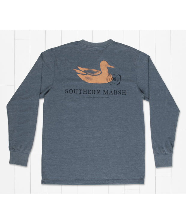 Southern Marsh - Seawash Long Sleeve Tee - Stamped Duck