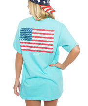 Southern Shirt Co. - American Twine Tee - Blue Radiance Back