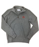 Southern Tide - Flat Back Rib 1/4 Zip - Heathered - Auburn