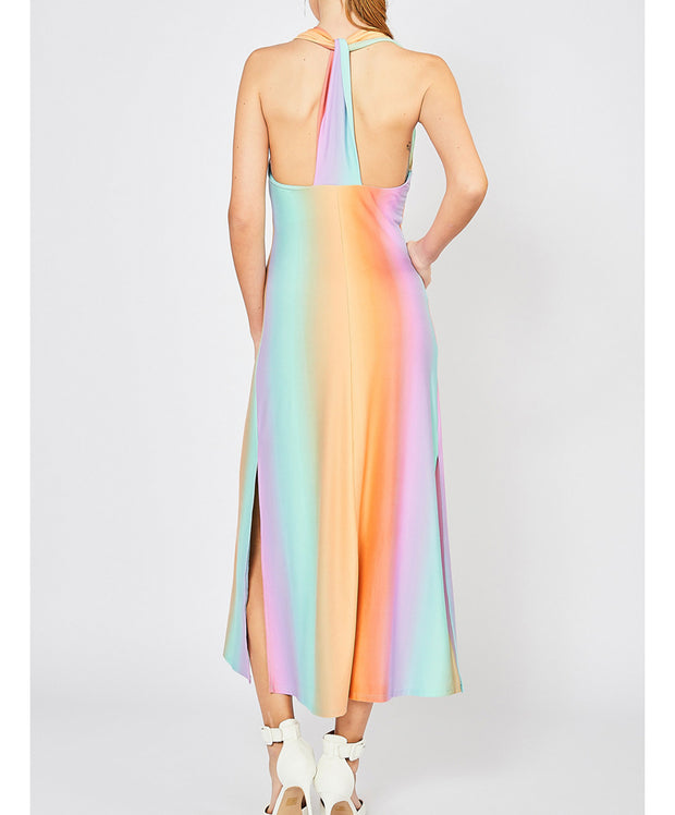 Afternoon Delight Ombre Halter Dress