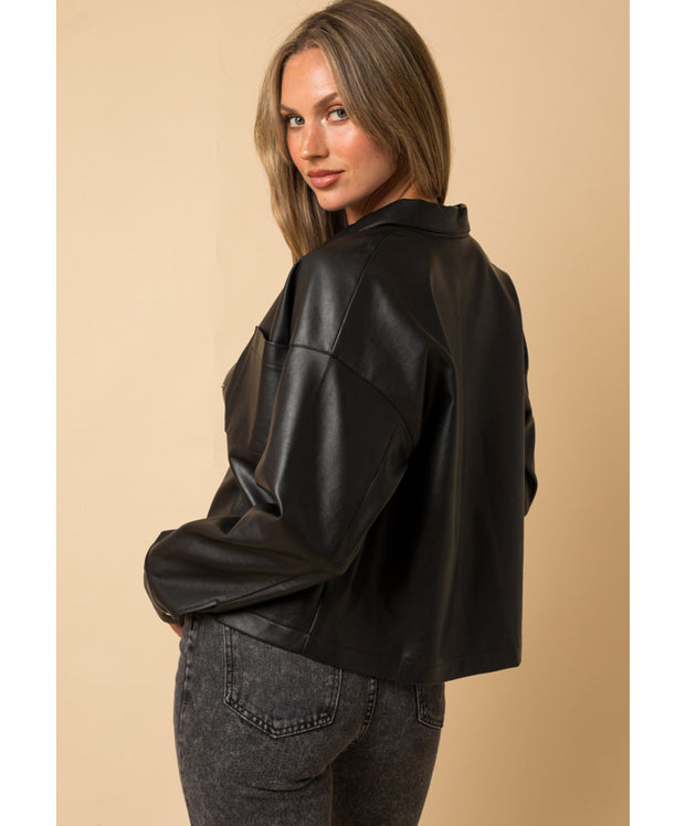 The Jillian Faux Leather Jacket