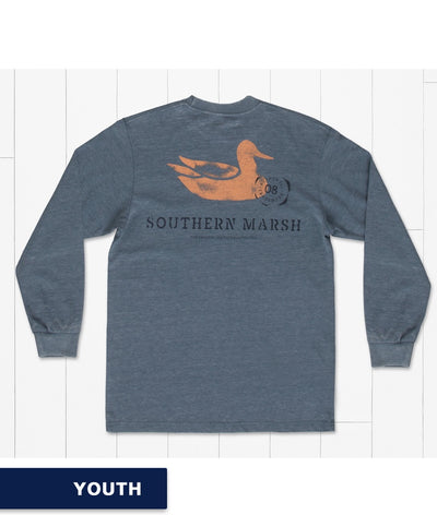 Southern Marsh - Youth LS Seawash Tee-Stamped Duck