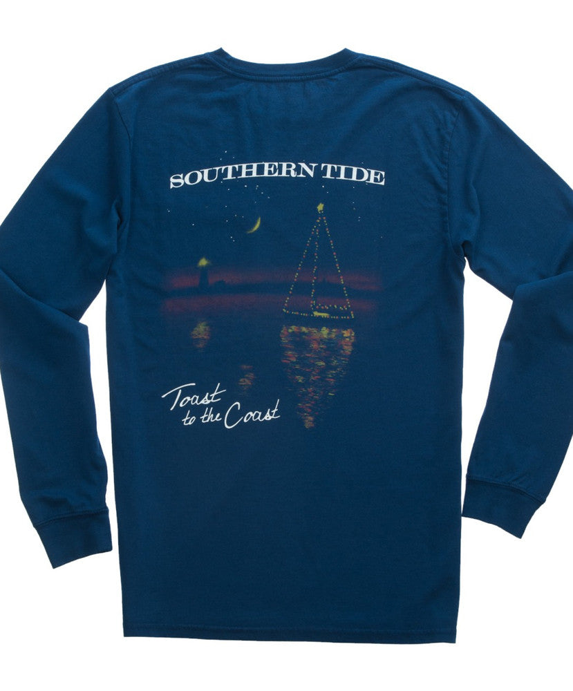 Southern Tide - Toast to the Coast Long Sleeve Tee