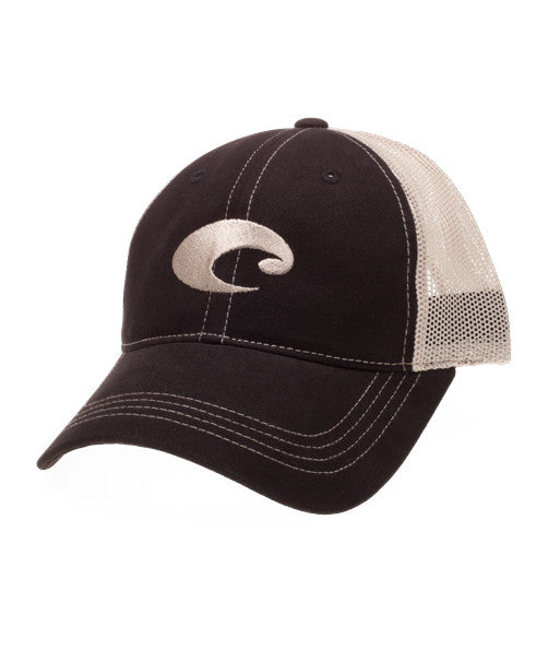 Costa - Mesh Hat - Black Stone