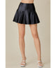 All Flared Up Leather Skort