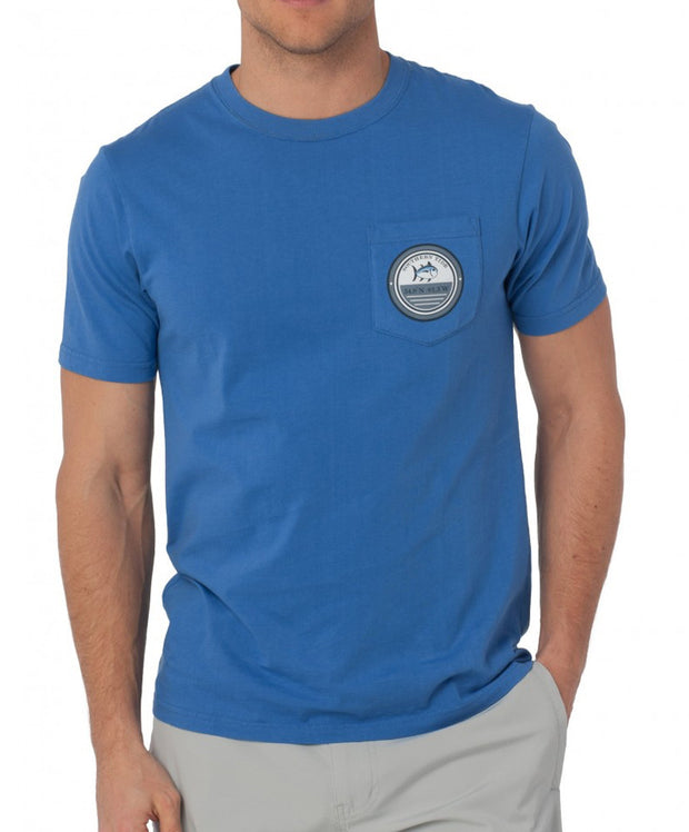 Southern Tide - Gulf Stream Tee - Over Sea Blue Front