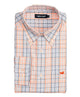 Southern Marsh - Sutton Plaid: Wrinkle Free - Navy/Orange