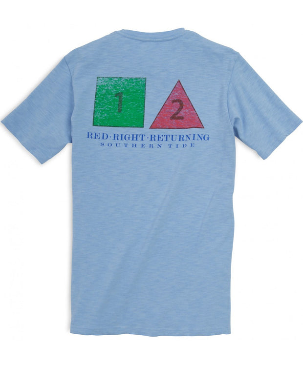 Southern Tide - Red Right Returning Tee - True Blue Back