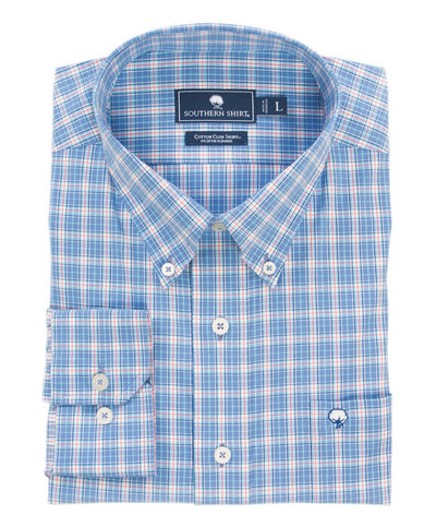 Southern Shirt Co - Galleon Plaid Cotton Club Shirt Long Sleeve