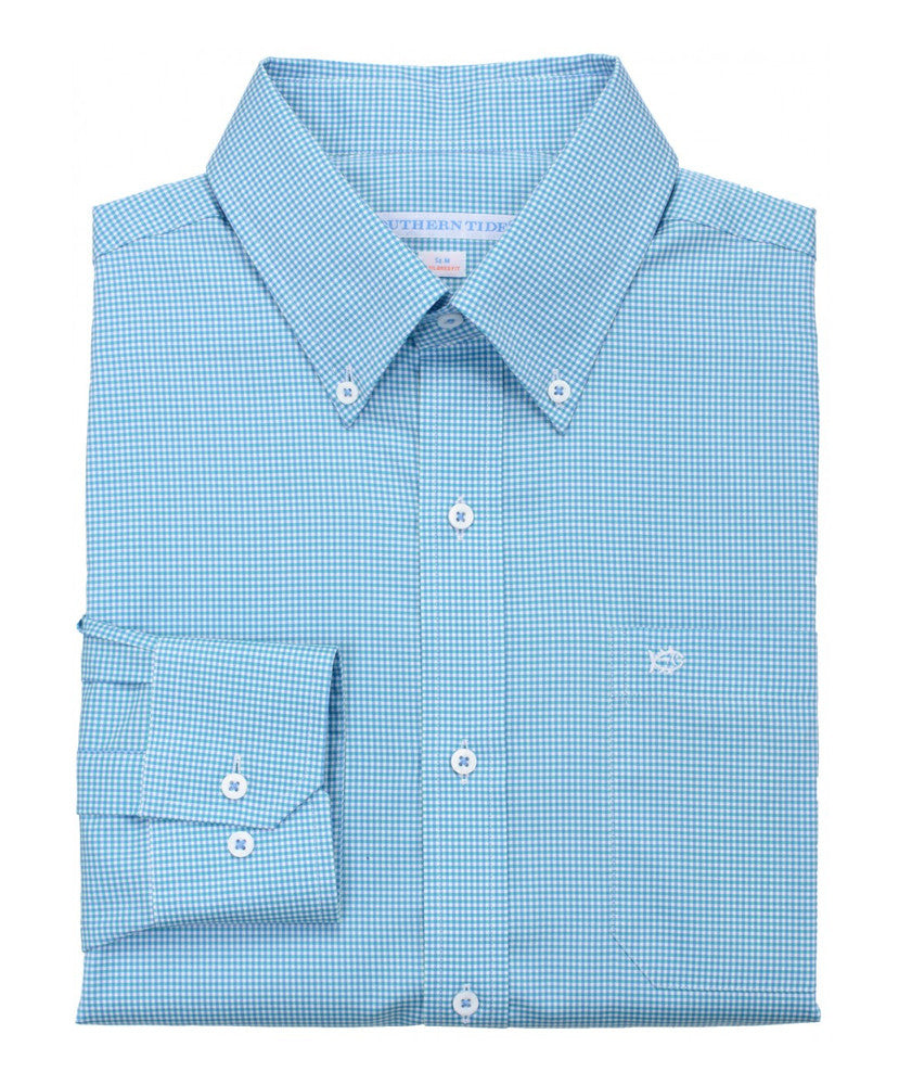 Southern Tide - Sea Island Check Sport Shirt - Tidal Wave