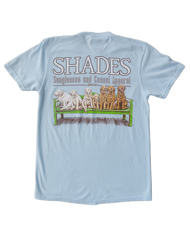 Shades - Dogs On A Bench Tee