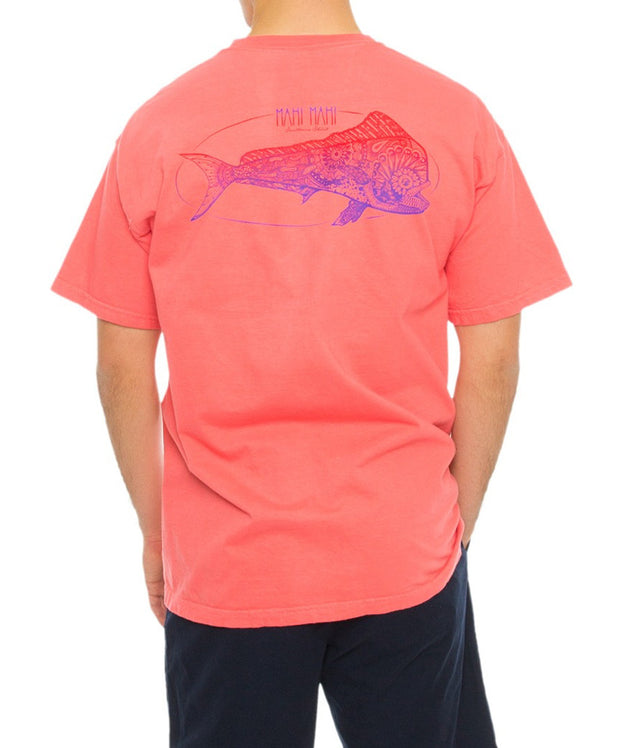 Southern Shirt Co. - Boho Mahi Tee - Sugar Coral Back