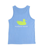 Southern Marsh - Authentic Tank Top - Breaker Blue - Back