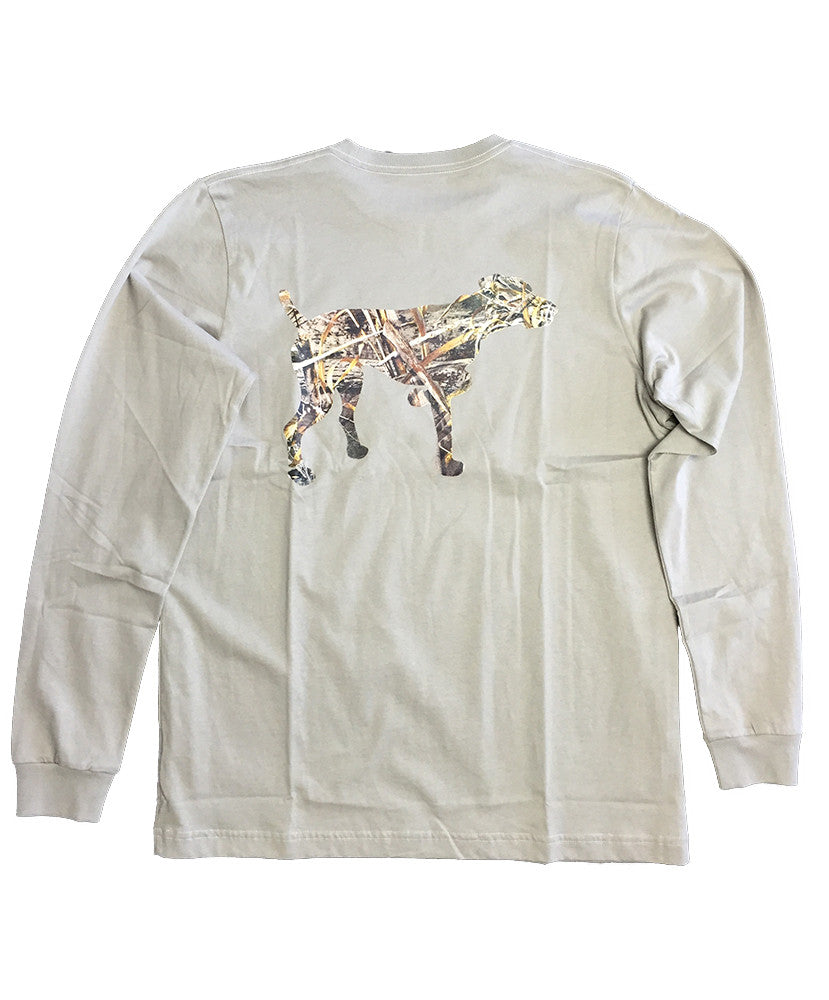 Southern Point - Signature L/S Tee Camo Logo Dog - Goat