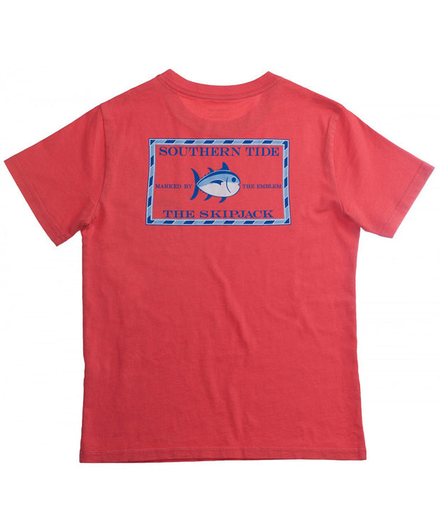 Southern Tide - Kids Original Skipjack T-Shirt - Cayenne