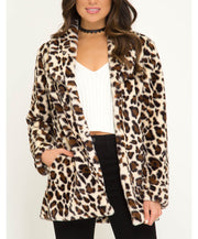 Diva Alert Leopard Fur Jacket