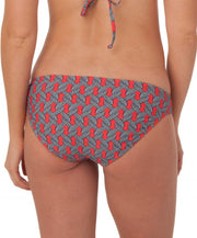 Southern Tide - Ladies Printed Bikini Bottoms - Coral