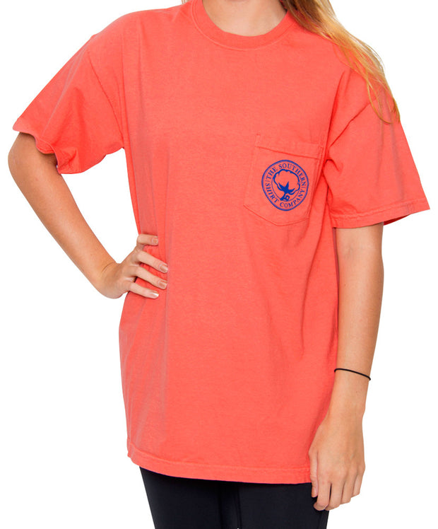 Southern Shirt Co. - Mint Julep Short Sleeve Tee - Sugar Coral Front