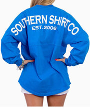 Southern Shirt Co.- Crew Neck Jersey Pullover Marina Blue Back
