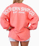 Southern Shirt Co.- Crew Neck Jersey Pullover Pink Salmon Back