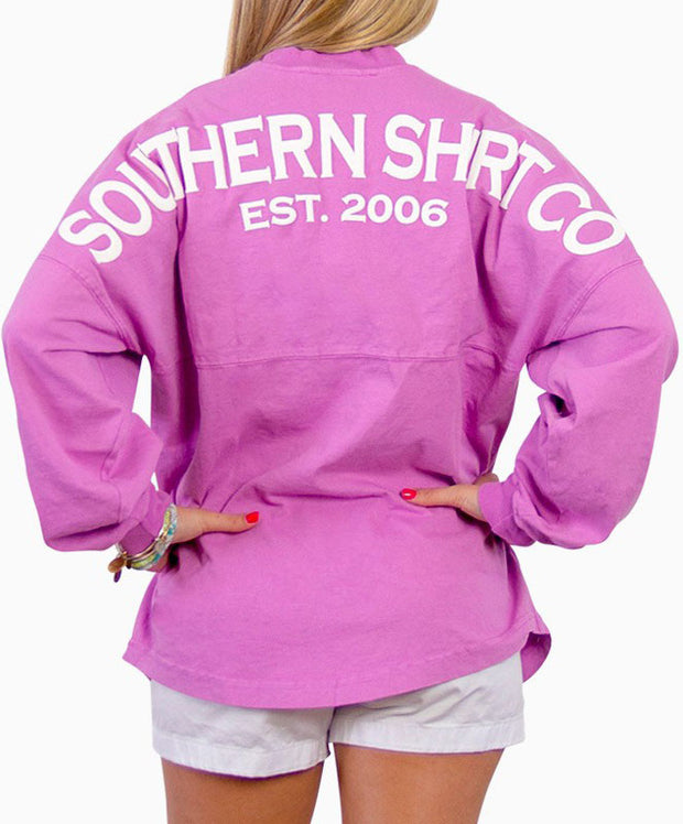Southern Shirt Co.- Crew Neck Jersey Pullover Violet Back