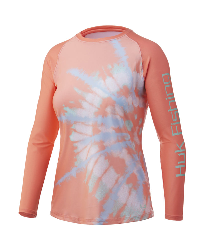 Huk - Women's Spiral Dye Double Header LS