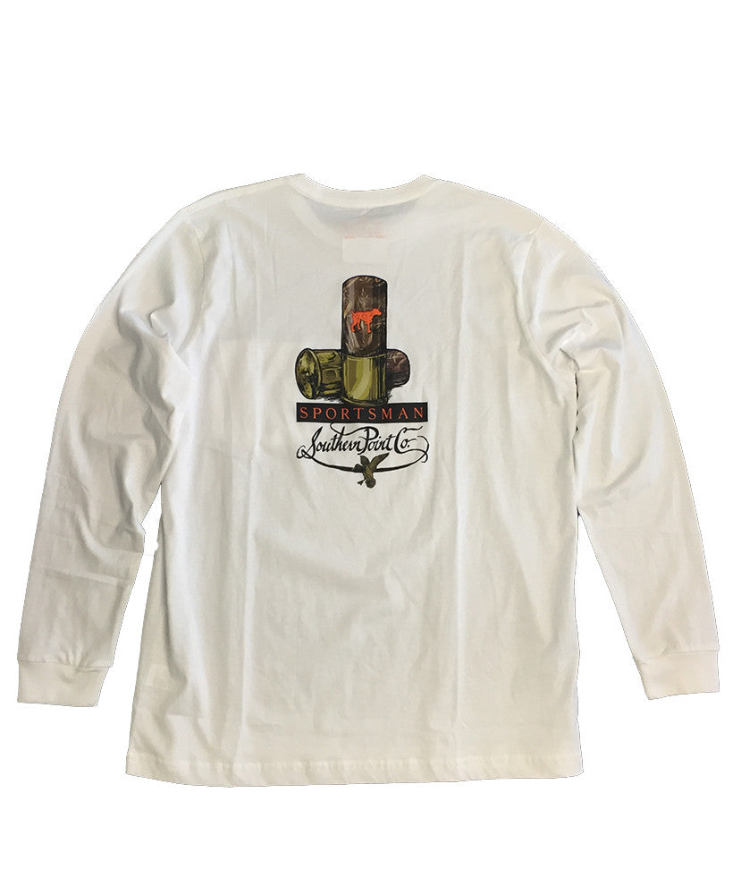 Southern Point - Signature L/S Tee RealTree Sportsman - White