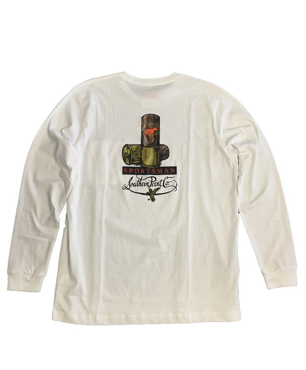 Southern Point - Signature L/S Tee RealTree Sportsman - White