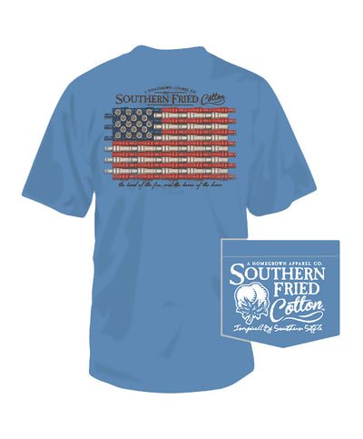 Southern Fried Cotton - Duck Call Flag Tee