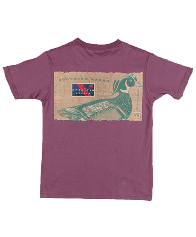 Southern Marsh - Youth Expedition Series: Wood Duck T-Shirt - Iris
