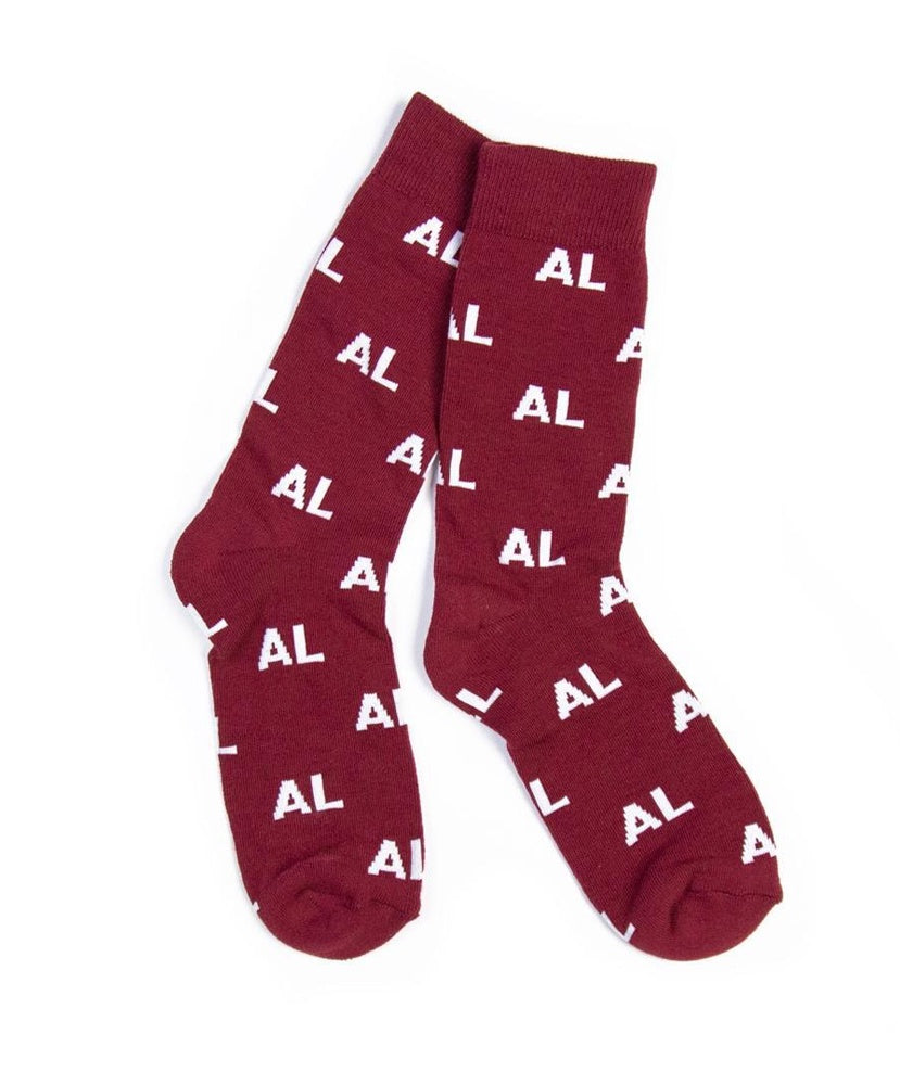 Southern Socks - AL Letter Socks