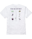 Southern Proper - Fish or Cut Bait Tee - White