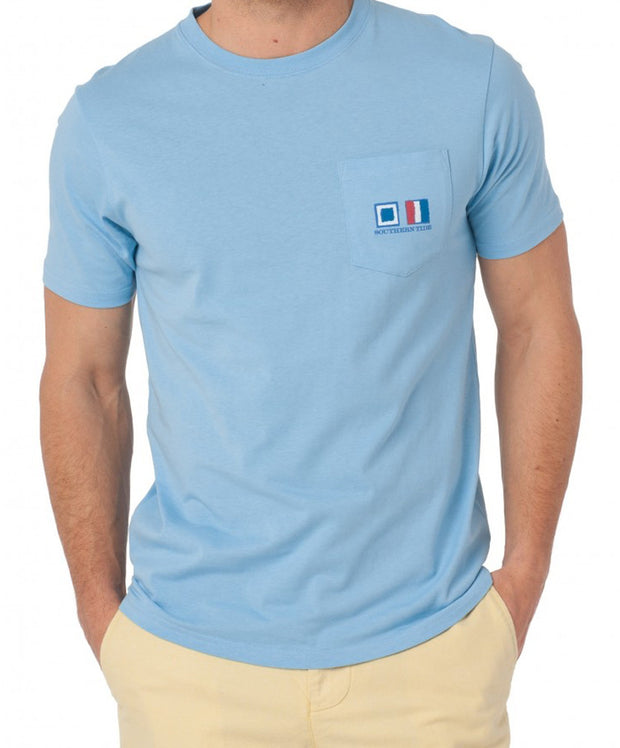 Southern Tide - Nautical Flags T-Shirt - Ocean Channel Front