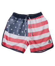 Rowdy Gentleman - Faded American Flag Swim Trunks